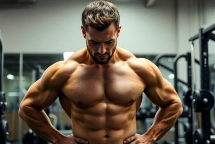 Homme musclu00e9 frustr é en salle de sport